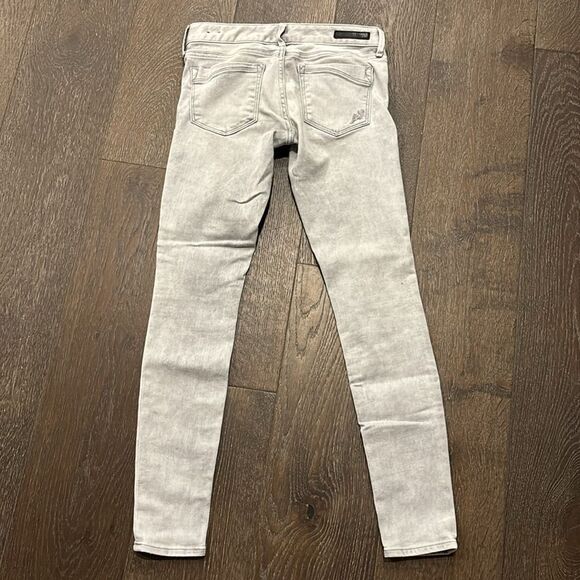 Express Light Gray Skinny Jeans Sz 0 - Picture 6 of 7